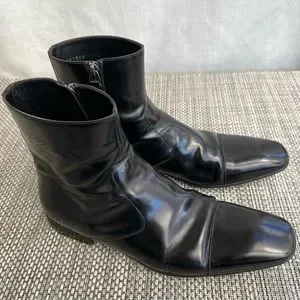 Gucci | Shoes | Mens Awesome Gucci Black Leather Boots  display picture 2
